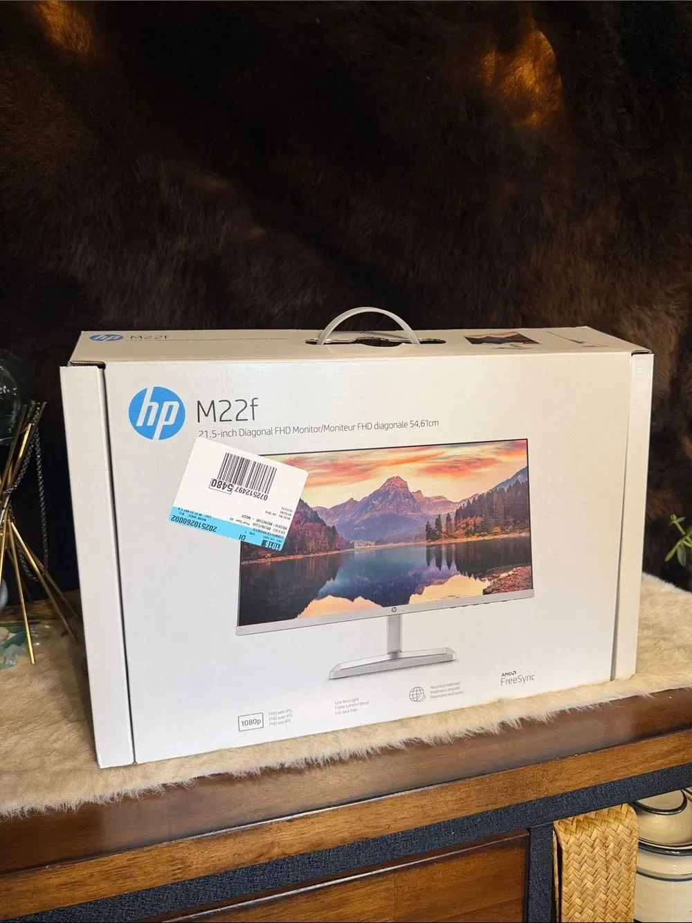 HP M22f Monitor in White Packaging NEW (5000H)